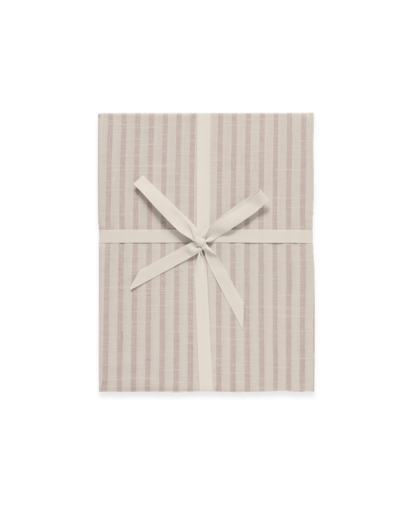 Garbo & Friends Stripe Mauve Cot Fitted Sheet