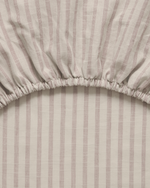 Garbo & Friends Stripe Mauve Cot Fitted Sheet