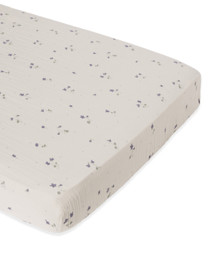 Garbo & Friends Viola Muslin Cot Fitted Sheet