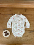 Bebe Organic Esme Onesie in Garden Pointelle