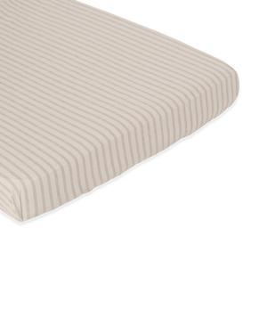 Garbo & Friends Stripe Mauve Cot Fitted Sheet