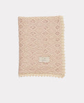 Bebe Organic Crochet Blanket - Rose