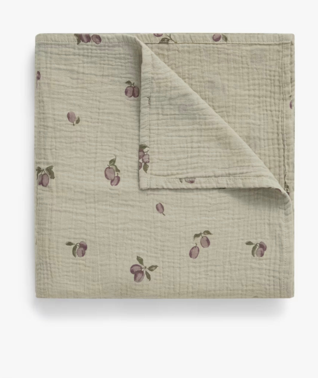 Garbo & Friends Prune Green Muslin Swaddle Blanket