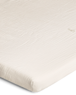 Garbo & Friends Eggshell Muslin Cot Fitted Sheet