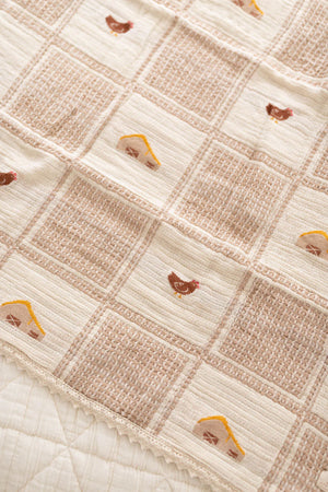 New Grain Patchwork Baby Blanket - Farm