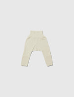 Mini Lila Organic Merino Wool and Sick Pants in Natural