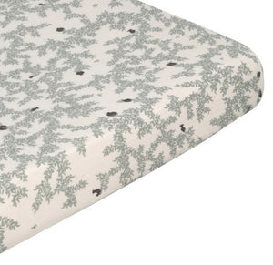 Garbo & Friends Pomegranate Muslin Cot Fitted Sheet