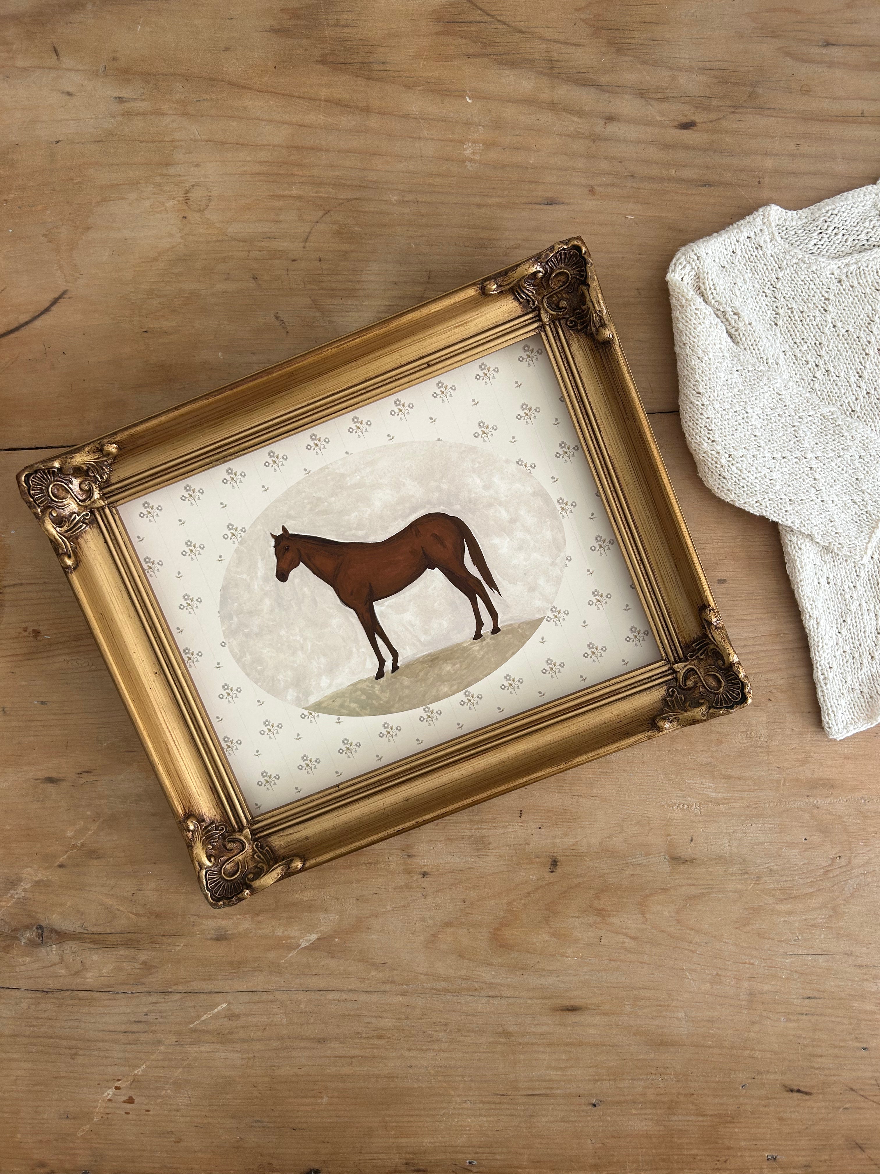 Vintage Horse Print